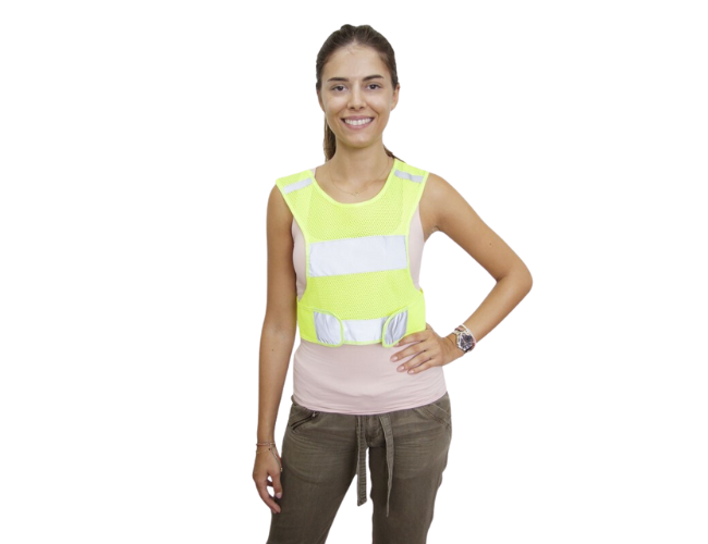 kamizelka odblaskowa na hulajnogę lub rower